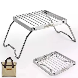 Viaggi Grill Forniture da campeggio Accendino Braciere in acciaio inossidabile Supporto portatile Braciere Fornello da esterno 240117