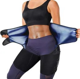 Suporte de cintura 4 em 1 Sauna Sweat Trimmer Coxa Perda de peso Tummy Control Trainer Workout Belt para homens e mulheres3781771