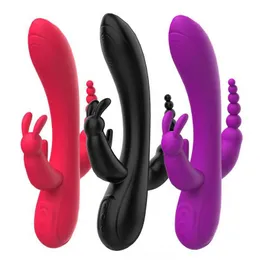 Vibrator Kaninchenvibrator mit Sexprodukten eingeführt neuer weiblicher Masturbator simulierte Dreipunkt-Atrium-Klitoris-Massage 231129