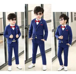 Un bottone di alta qualità per bambini completo di design bel ragazzo vestito da sposa ragazzi039 abbigliamento su misura giacca pantaloni cravatta gilet m7904585166