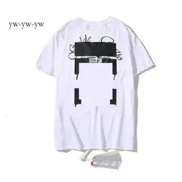 Summer Luxury Men's and Women's T-shirts Designer Clothing Loose T-shirt Top Men's Casual Street Graffiti Shirt Sweatshirt Short Sleeve T-shirt Off White 5968