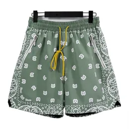 Rhude şort erkek kadın tasarımcısı 3m yansıtıcı yaz moda hızlı kurutma sokak giysisi rahat hip hop plaj spor giyim erkekler kısa pantolon srv5