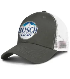 Busch light sign masculino e feminino ajustável caminhoneiro meshcap esportes personalizados bonitos bonés de beisebol exclusivos Busch Light Beer cinza camuflagem2032364