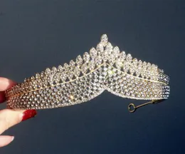 توج الزفاف الفاخرة Tiaras Tiaras أغطية الرأس لحضور حفلات الزفاف حفلة عيد ميلاد الرأس Decors المجوهرات الإكسسوارات العرائس Jewellr6190924