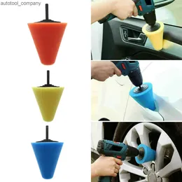 Novo cubo da roda do carro polonês polimento haste esponja almofada calma ferramentas automáticas