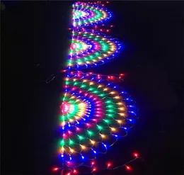 سلاسل السنة 3M Peacock Mesh LED Christmas String Light Euus Plug Outdoor Fairy Lights Garland for Wedding Party Garden Patio Dec9332792