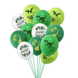 12 Inch 12pcsset INS Happy Birthday Balloon Decoration Dinosaur Cartoon Latex Balloons Festival Party M20704760850