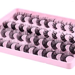 Cílios Postiços 20 Pares Pacote Fofo Volume Alongamento Premium Russo Curl Eye Maquiagem Acessório