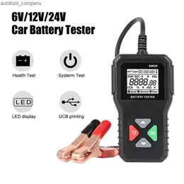 New Battery System Detect 100-2000 CCA Car Battery Tool 6V 12V 24V Car Battery Tester Auto Battery Analyzer BM550 Black