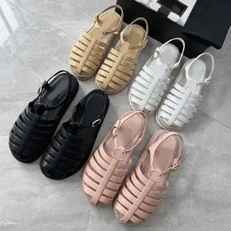 New Cage Sandals 2024 Spring Summer Crochet Sandal Womens Shoes Shoes Chominer Woman Slide Slide Sandals Platform Cowhide 11a+ Top Mirror Qualit