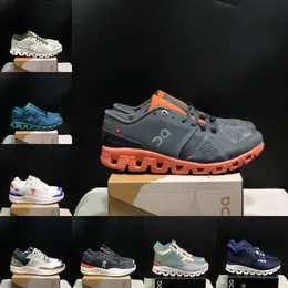 Bulut üzerinde x 1 Tasarımcı Erkek Kadınlar Koşu Ayakkabıları Siyah Beyaz Mavi Turuncu Bulut Hi Edge Jungle Orman Bulutları Roger Rro Mens Bayan Trainer Sneaker Boyutu 36-45