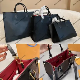 Modedesigner väska The Tote Bag Luxurys handväskor axel crossbody pås bälte präglade påsar totes lady lyx handväska kvinnor handväska säck äkta läder