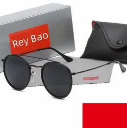 Men Rao Baa Sunglasses Classic Brand Retro Sunglasses Luxury Designer Eyewear Rayban Ron Metal Frame Designers Sun Glasses Woman AJ 3647 with box cool