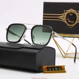 2024 2023 Fashion Vintage Classic Square Pilot Style Sunglasses for Men Genidation Highs Brand Design Glasses with Case 3492 Designer DITA VVEW