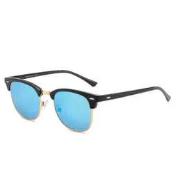 A112 Moda OOO Rodada 1 PCS Óculos de Sol Óculos de Sol Designer Marca Preto Armação de Metal Escuro 50mm Lentes de Vidro para Mens Womens Bet chanl