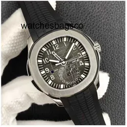 Automatyczne zegarek PP Casual Watch Automatyczny ruch łańcucha 40,8 mm gumowy pasek szafirowy kryształowy szklanka 5164 Wodoodporne szklarstwo szafirowe