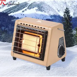 Multifunktionaler Gasheizer 15 kW 2-in-1 tragbarer verstellbarer Keramikkocher für Outdoor-Camping-Zelt-Picknick 240117