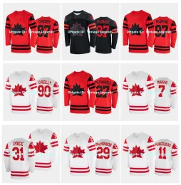 Connor McDavid Canada 팀 2022 Winter Olym Hockey Jersey Sidney Crosby Mitch Mitch Marner Jonathan Huberdeau Nathan Mackinnon Ryan O'Reilly Patri