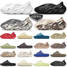 Men Women Designer Slippers Slips Slides = Resin White Pure Ocher Foam Runners Runner Mens Womens Slide Outdoor Walk Shoes 36-48