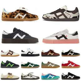 Women Men Low Top OG Original Gazelle Running Shoes Wales Bonner Nylon Fox Brown Pony Black Cloud White Cream Green Pink Sporty Rich leopard campus sambaity Sneakers