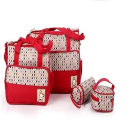 Tutta la moda 2016 Borsa per mummia per borse per pannolini per neonati 4 colori 5PCSSet9068019