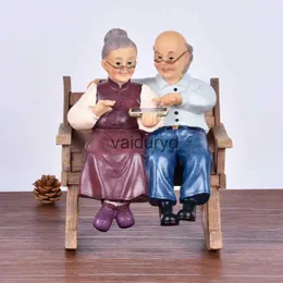 Decorative Objects Figurines Wedding Gifts Parents Home Decoration Garden Figures Statuettes Love Couple Grandparents Miniature Resin Craftsvaiduryd