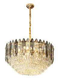 Lámpara de araña Led de cristal con brillo moderno, lámpara de arañas Led para sala de estar, decoración del hogar, accesorios de luces colgantes Luminaire7496473