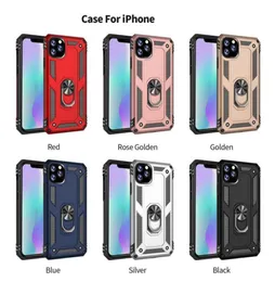 Luxury Shockproof Armor Phone Cases For iPhone 14pro 13 12 Mini 11 Pro XR Xs Max X SE 7 8 Magnetic Finger Ring Holder Cover3376749