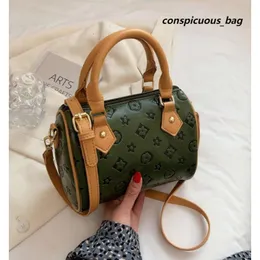 2024 Luxus Gedruckt Schulter Tasche frauen Kontrast Farbe Handtasche Mode Boston Tasche Messenger Taschen