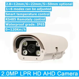 Varifocal Lens AHD Vehicles Licens Number Plate Recognition LPR Camera Outdoor For Highway Parkeringsplats 1080p