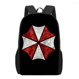 Schooltassen 3D Creatieve Paraplu Patroon Rugzak Kinderen Jongens Boekentas Student Tiener Dagelijks Casual Laptop Bagpack Reizen