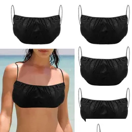 Canottiere Canottiere Canottiere Canottiere 50 pezzi Reggiseni usa e getta per abbronzatura spray Spa Salon Indumento superiore Intimo Donna Reggiseni abbronzanti L Dhs7V