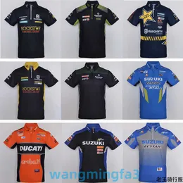 2024 Novo Modelo Camisetas Masculinas Designer Verão A-Star Ducati Suzuki F1 Racing Off Road Motocicleta Polo Camisa Secagem Rápida