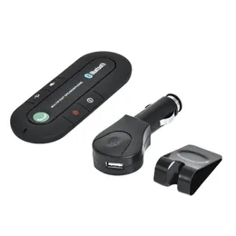 Bluetoothカーキットサンバイザースピーカー電話MP3音楽プレーヤーワイヤレスハンズレシーバー充電器20pcsドロップ配達自動車モーターサイクルDHWMH