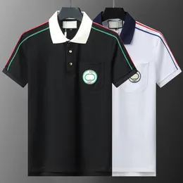 Herren-Poloshirt, hochwertiges, modisches Herren-T-Shirt, luxuriöser Polokragen, atmungsaktives Oberteil, Sommer-CCI-Business-Hemd, Designer-Poloshirts für Herren, Größe M-XXXL