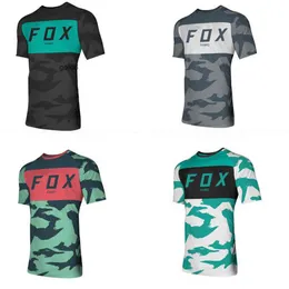 T-Shirts Yeni Yarış Takım F1 Yokuş Yokuş Motosiklet T-Shirt Yuvarlak Boyun Summer Sports Astar Nefes Alabilir Hızlı Kuru Bisiklet Takım