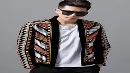 Mode Mens Blazer Jacket Colorful Brodery Suit Blazer Masculino Erkek Hombre Stage Party Club Designer Blazers 20183722404