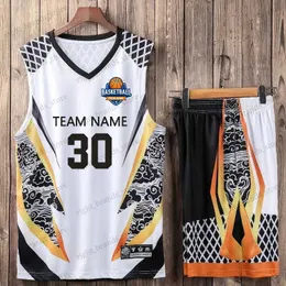 Men's Tracksuits DIY Basketball Jersey Sets for Men kids basketball uniform Women Sport suit Clothes Breathablege Basketball jerseys set T240118