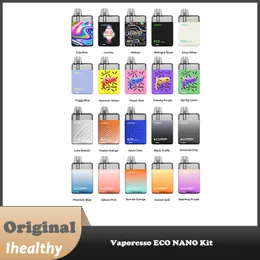 Vaporesso Eco Nano Kit 6ml 용량 1000mAh 배터리 용량 13000 퍼프 우선 최종 MTL 포드 시스템.