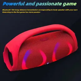 Högtalare Caixa de SOM 100W HighPower Högtalare Portable 360 ​​Stereo Surround RGB Lätteffekt Subwoofer utomhus Bluetooth -högtalare Subwoo