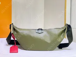 M23779 Hamac Bumbag Дизайнерская поясная сумка с широким ремешком из бисера Открытый повседневный поясной рюкзак Модные сумки через плечо Мужские повседневные кошельки Нагрудная сумка