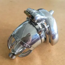 75mm Length Stainless Steel Super Small Male Chastity Device with Catheter and Anti-off Version 2.75 quot Short Cock Cage for BDSM462