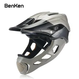 Gear Benken Professional Offroad Cycling Hjälm nedförsbacke avtagbar fullyta Hjälm Motorcykel Mountain MTB Sports huvudskydd