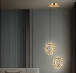 LED kolye lambası kapalı aydınlatma asılı ışık ev dekorasyon oturma odası yemek masaları yatak odası İskandinav ayçiçeği kolye ışık