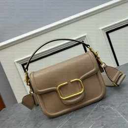 7A Spiegelqualität Damen VLOGO Quadratische Umhängetasche Klassischer Metallbrief Luxus-Flip-Tasche Rindsleder Designer-Satteltasche