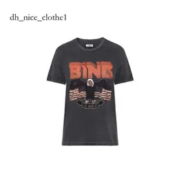 Annie Bing Shirt Designer Women's T Shirt Summer Fashion Kort ärmar Tshirts Letters Printed Tees Anime Shirt 4495