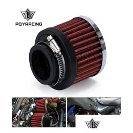 Air Filter Pqy Universal 15Quot 38Mm Interface Motorcycle Car Intake Filters Cone Cold System Turbo Vent Crankcase Pqyai1863664 Drop D Dhs0I