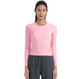 Long Sleeve Yoga Shirts Lu-162 Sports Top Fitness Yoga Tee Gym Sports Wear For Women Gym Femme Jersey Mujer Running Outfits 67