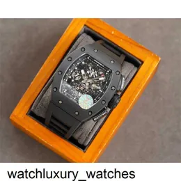 Rm11-03 Mechanical Richardmill Complex Chronograph Function Wrist Watch for Men 81sn Luxury High Quality Carbon Fiber Case Waterproof Sapphire Glass 2p