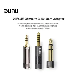 Accessoires Dunu adaptateur 4.4mm mâle à 2.5mm femelle 6.353.5/3.52.5 prise pour lecteur de musique écouteurs équilibrés ampli DAC
